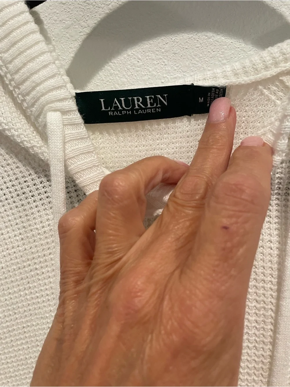 Ralph Lauren white cotton Hooded Sweater